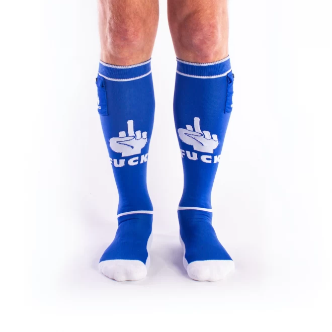 Brutus fxxx party socks w. pockets blue / white