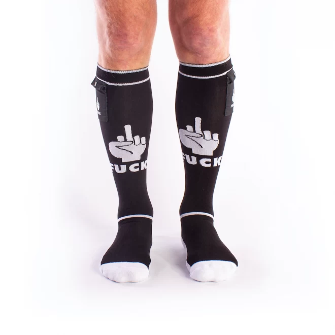 Brutus fxxx party socks w. pockets black / white
