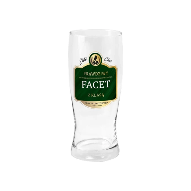 Elite Club - szklanka do piwa 500 ml - Prawdziwy facet