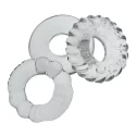 [tpr] bonemaker 3-pack cockring kit - clear