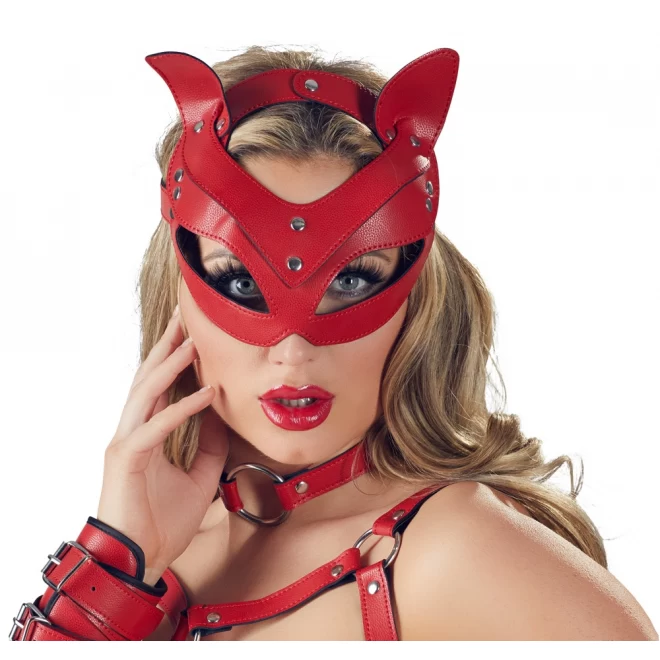 Bad Kitty Cat Mask red