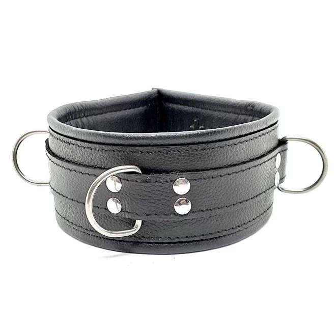 Leather vampire collar with spikes