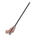 Cane with stainless steel handle - premium leather