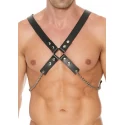 Men's chain harness - premium leather