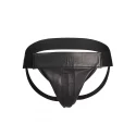 Plain front jock - premium leather