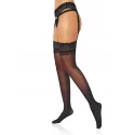 Satin T. Garterbelt Stockings