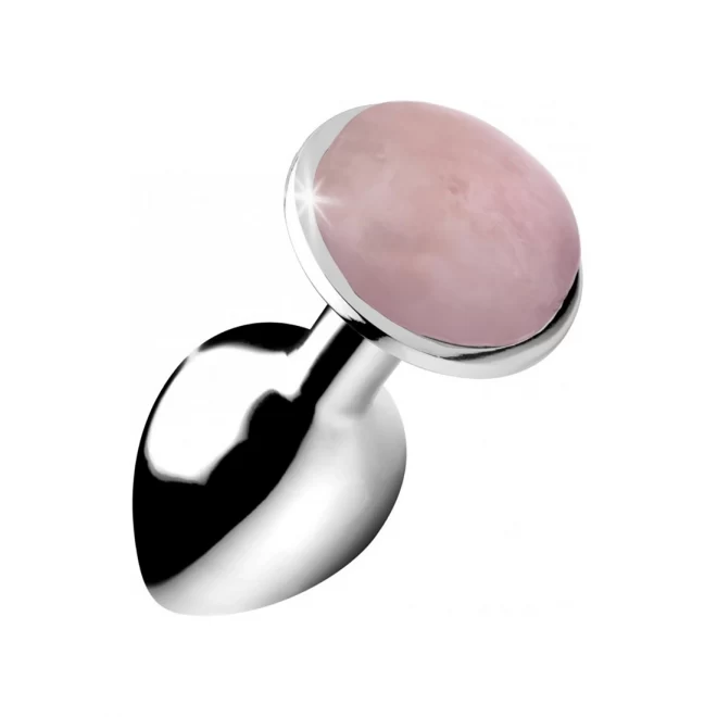 Gemstones rose quartz gem small anal plug
