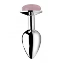 Gemstones rose quartz gem small anal plug