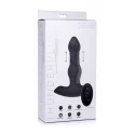 Vibrating and thrusting remote control silicone anal plug