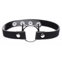 Kinky Kitty Ring Slim Choker - Pink