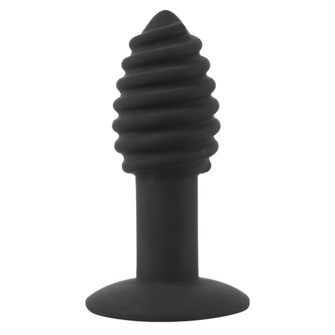 Black velvets twist butt plug