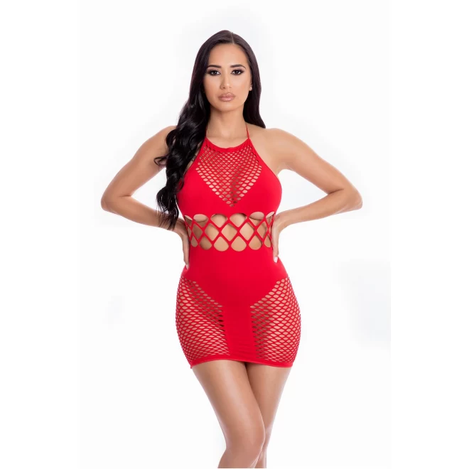 GIRL GONE BAD DRESS RED, OS