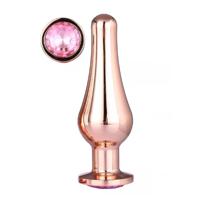 GLEAMING LOVE ROSE GOLD PLEASURE PLUG L