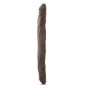 DR SKIN 14INCH DOUBLE DILDO CHOCOLATE