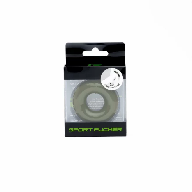 Chubby rubber cockring - army green