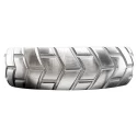 Stainless steel tire donut cockring - jumbo - 45 mm.
