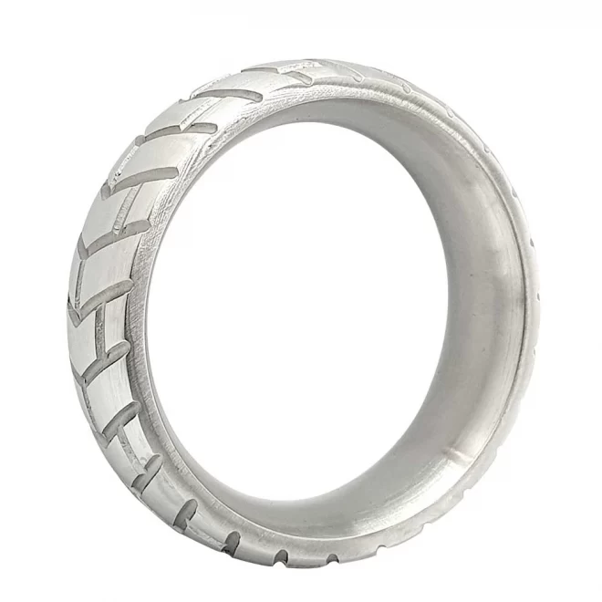Stainless steel tire donut cockring - large - 55 mm.