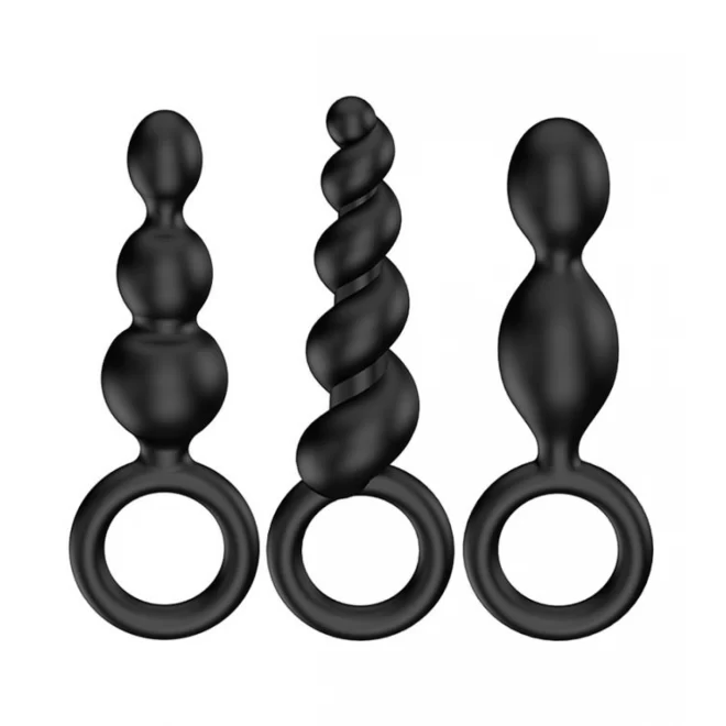 Satisfyer - plugs black (set of 3)