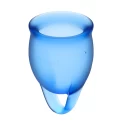 Feel confident menstrual cup set dark blue