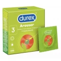 Prążkowane prezerwatywy nawilżane Durex Arouser 3 szt.