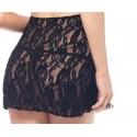 Wiązana koszulka i stringi Halter Rose Lace Dress