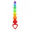 Koraliki analne Rainbow Heart Beads