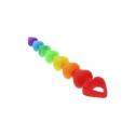 Koraliki analne Rainbow Heart Beads