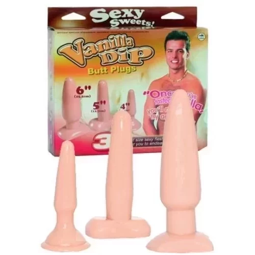 Plugi analne w zestawie Vanilla Dip Butt Plugs