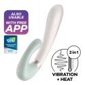 Wibrator z funkcją podgrzewania, sterowany aplikacją Satisfyer Heat Wave