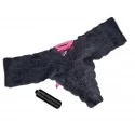 Koronkowe stringi z wibrującym jajeczkiem Hustler Vibrating Panties