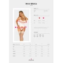 Amor blanco gorset i stringi biały s/m
