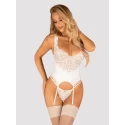 Amor blanco gorset i stringi biały s/m