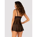 Marrbel babydoll i stringi czarny s/m