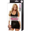 Latex Mini Dress - Black