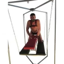 Doggy bench black and red for sling and cage
