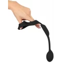 Pierścienie z korkiem analnym Cock Ring With RC Butt Plug
