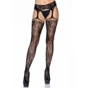 Rajstopy Lace garter belt stockings