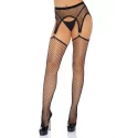 Net garterbelt stockings