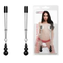 Lux fetish adjustable tweezer nipple clips