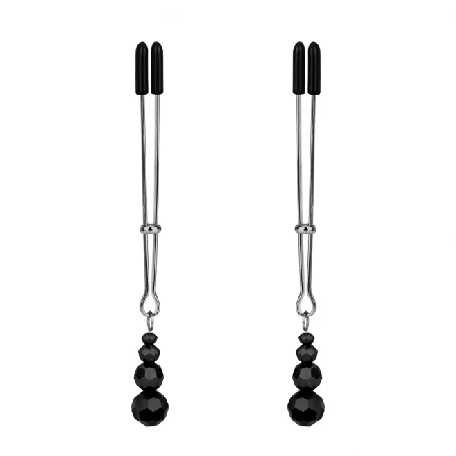 Lux fetish adjustable tweezer nipple clips