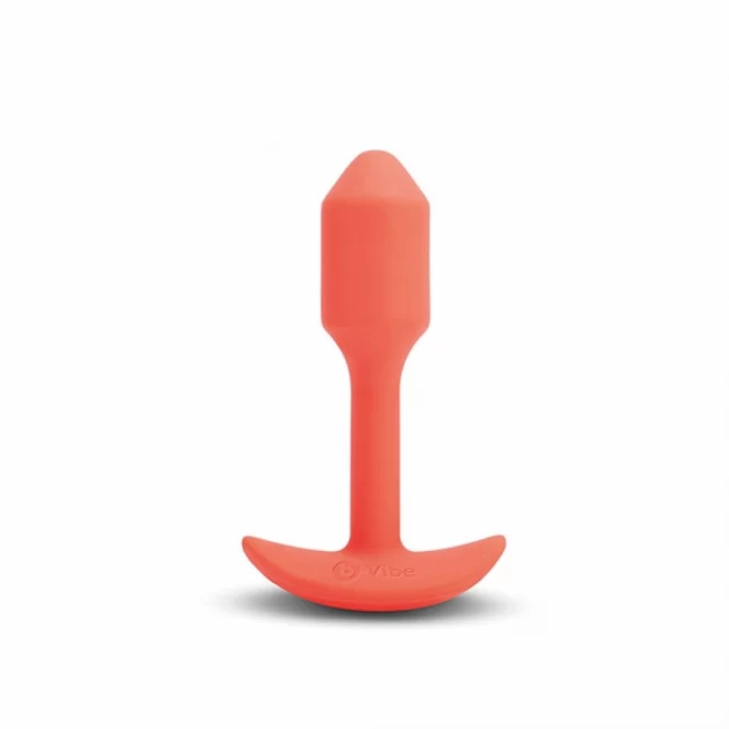 B-vibe vibrating snug plug s orange