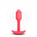 B-vibe vibrating snug plug s orange