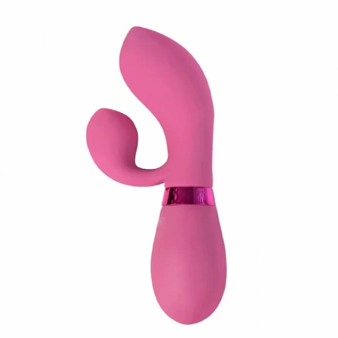 Wibrator ze stymulacją łechtaczki Rechargeable Vibrator Indeep Juna Magenta