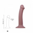 Dildo mono density matte grey s