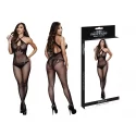 Hot fantasy lingerie marva crisscross crotchless bodystocking