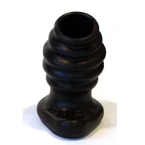 Plug analny z otworem Butt-Hole Rippled Fuckplug - Duży