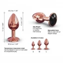 Plug analny z diamentem rozmiar s