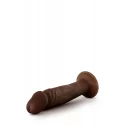 DR. SKIN PLUS 6 INCH POSABLE DILDO CHOCOLATE