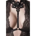 Grey velvet straps-cami-set 