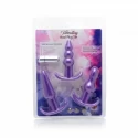 3 Piece Vibrating Anal Plug Set - Black